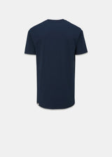 Embroidered Organic Cotton T-Shirt Navy