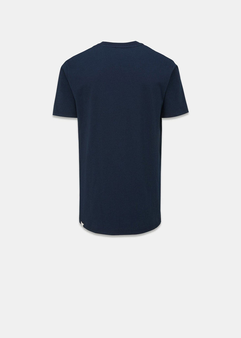 Embroidered Organic Cotton T-Shirt Navy