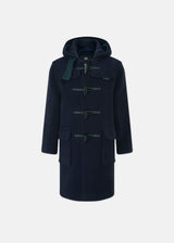 Children's Herringbone Wool Duffle Coat Navy
