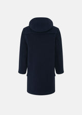 Children's Herringbone Wool Duffle Coat Navy