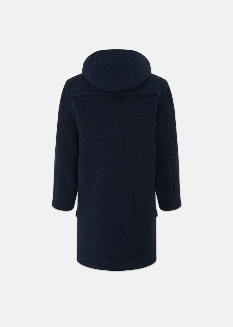 Children's Herringbone Wool Duffle Coat Navy