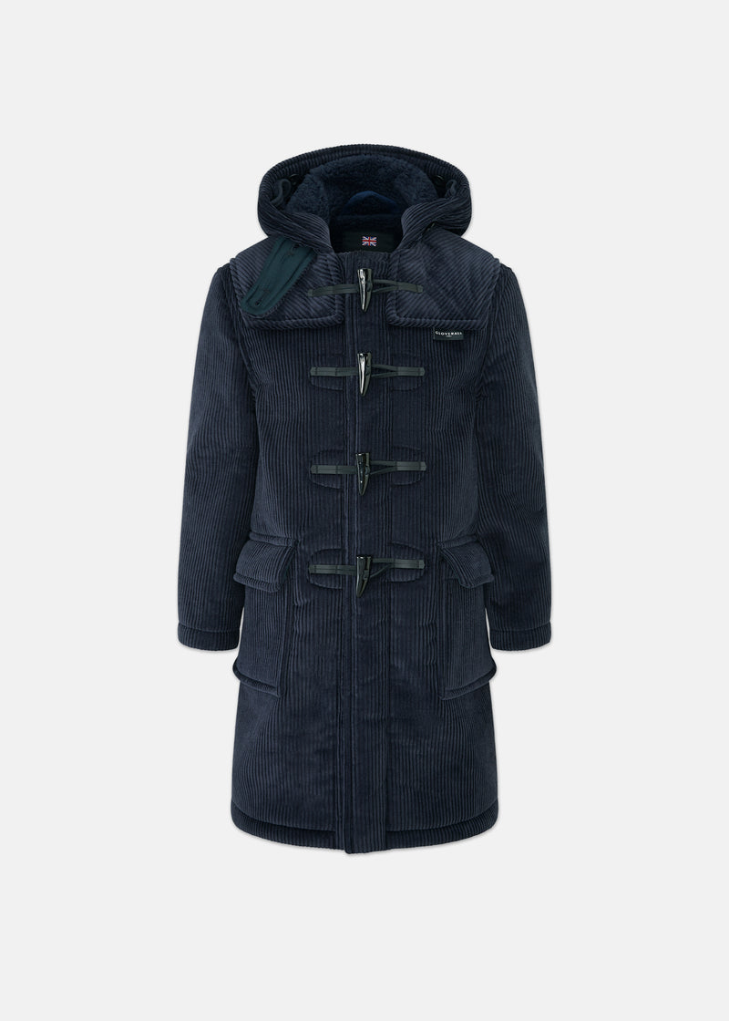 Children's Corduroy Duffle Coat Navy
