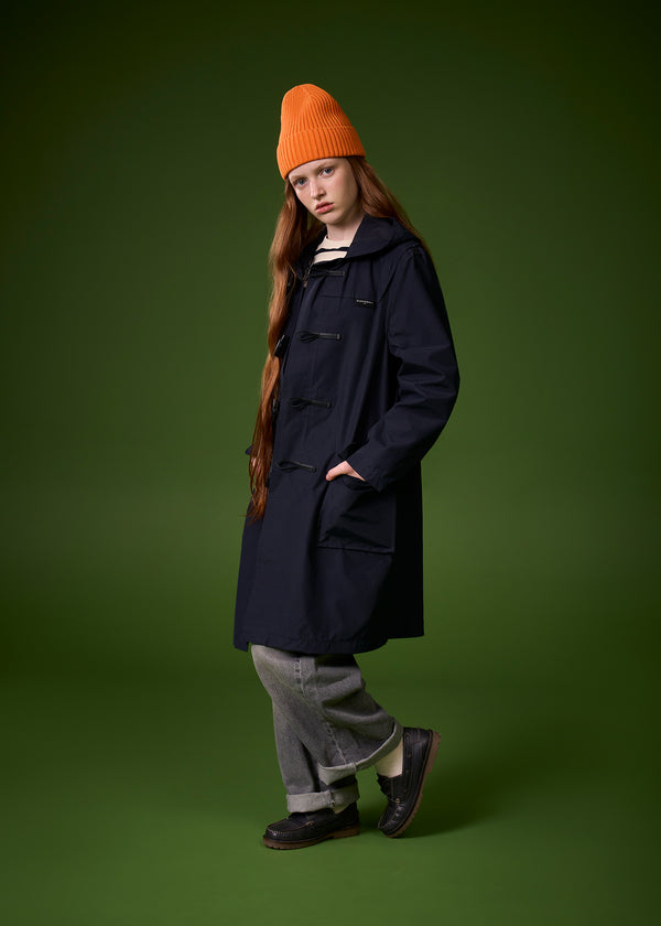 Children's Ripstop Showerproof Duffle Coat Navy