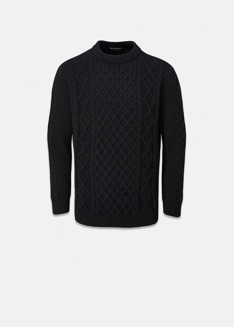 Aran Jumper Black