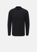 Windsor Lambswool Jumper Charcoal