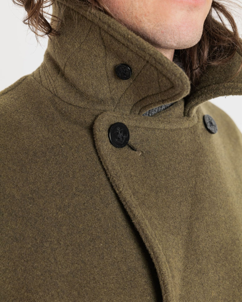 Oversized Peacoat Loden Check