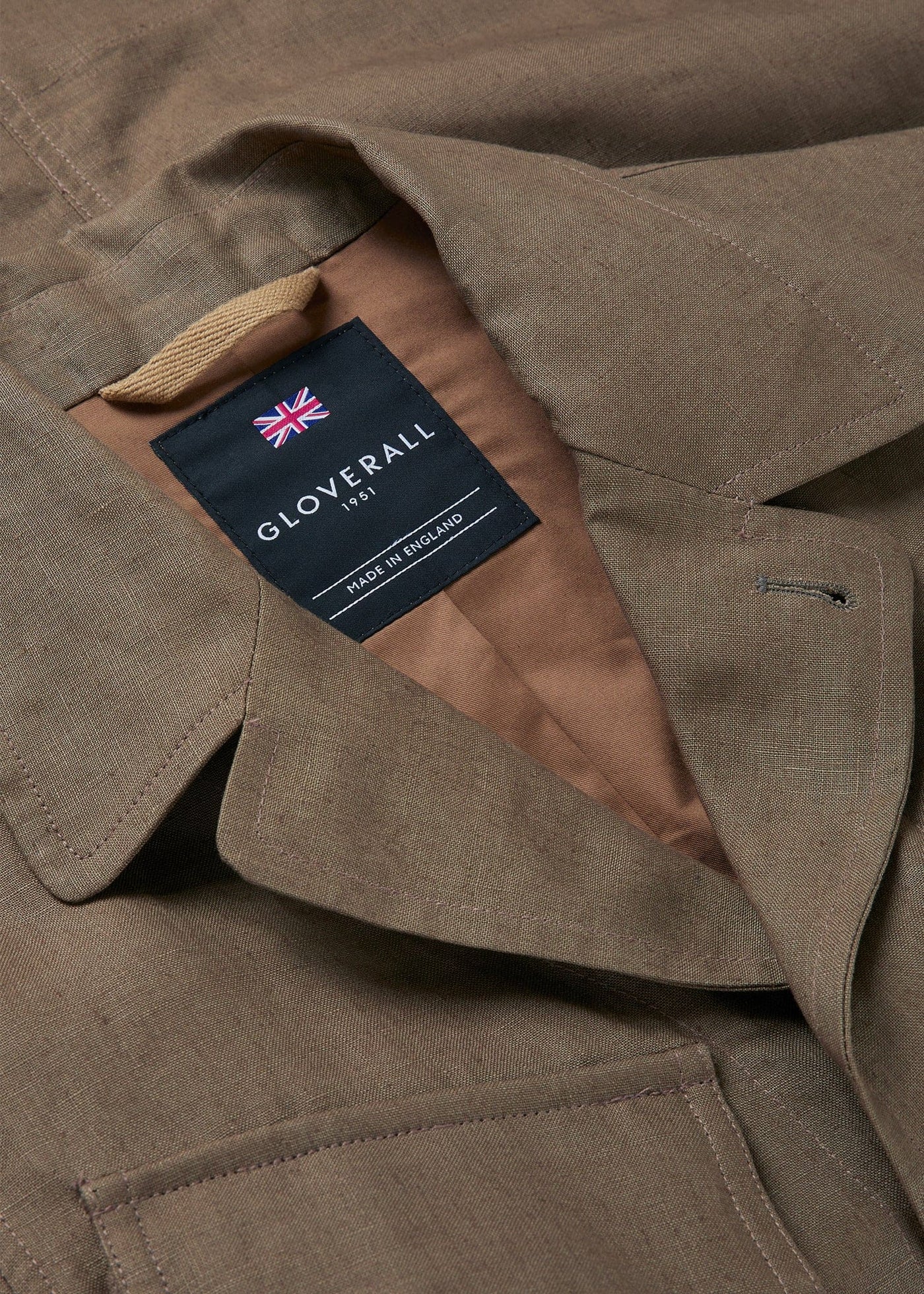 VTG Men's Fossil 54 field Utility Safari Jacket Canvas Tan