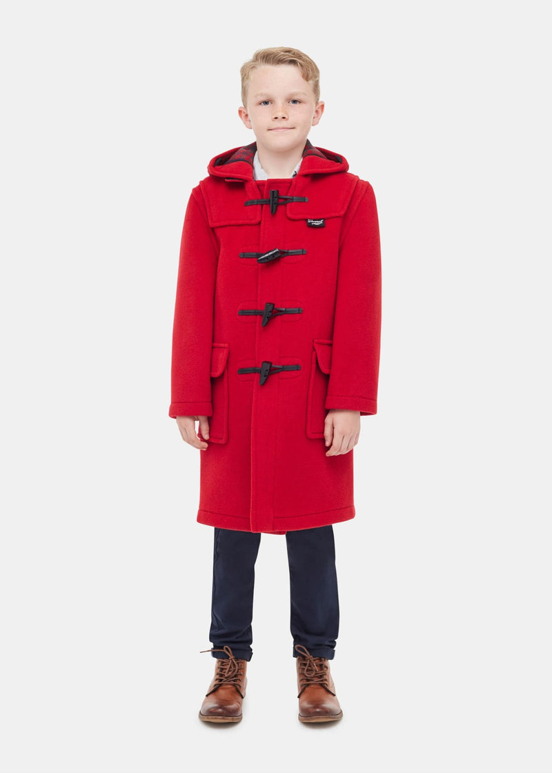 Childrens Original Duffle Coat (Age 10-13) - Duffle Coat C0913DC13 / RED / 10