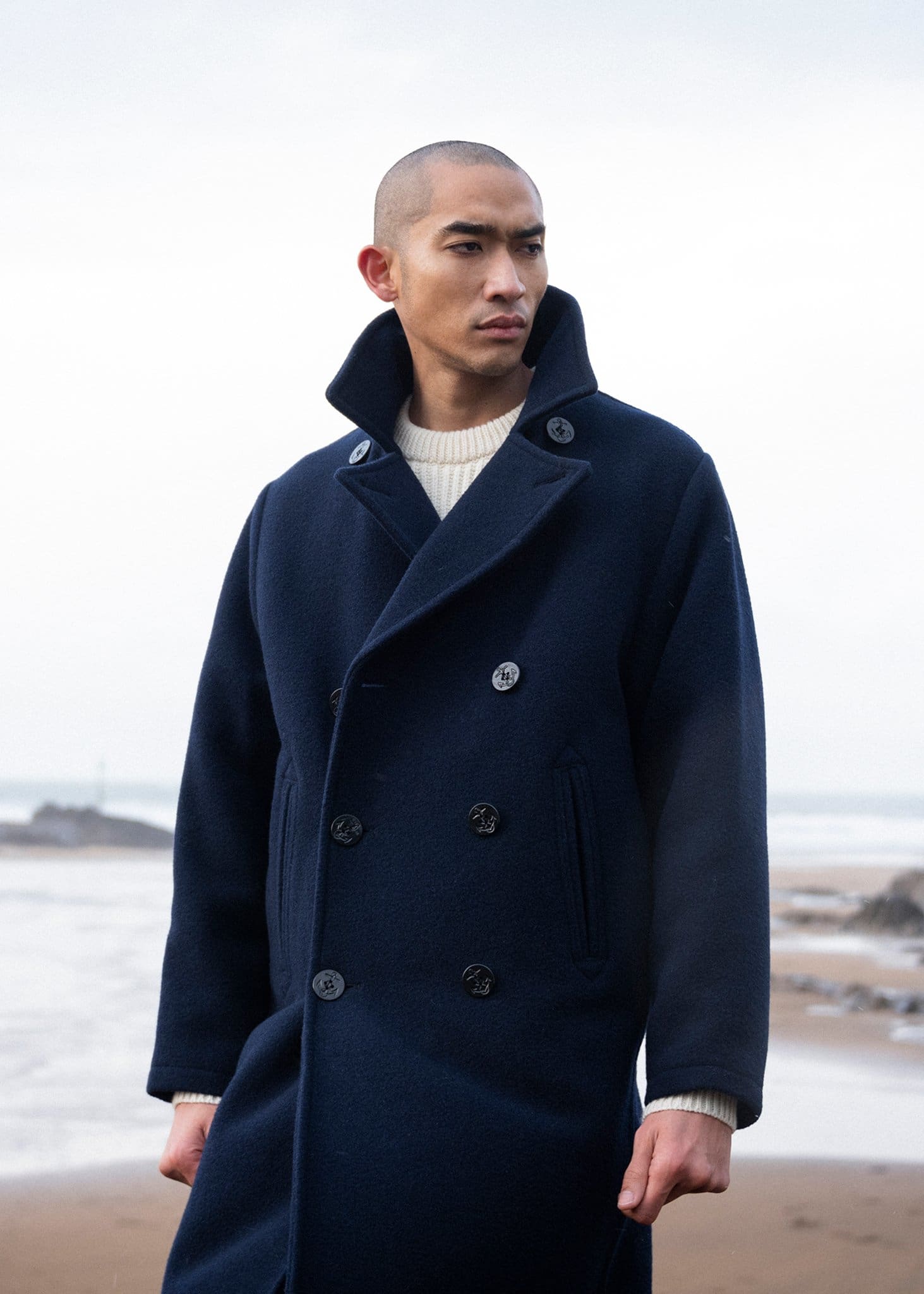 Shackleton Peacoat Navy – Gloverall