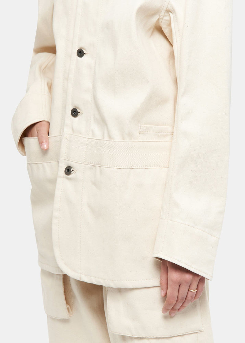 Ullac X Gloverall Painter Jacket Ecru - Duffle Coat