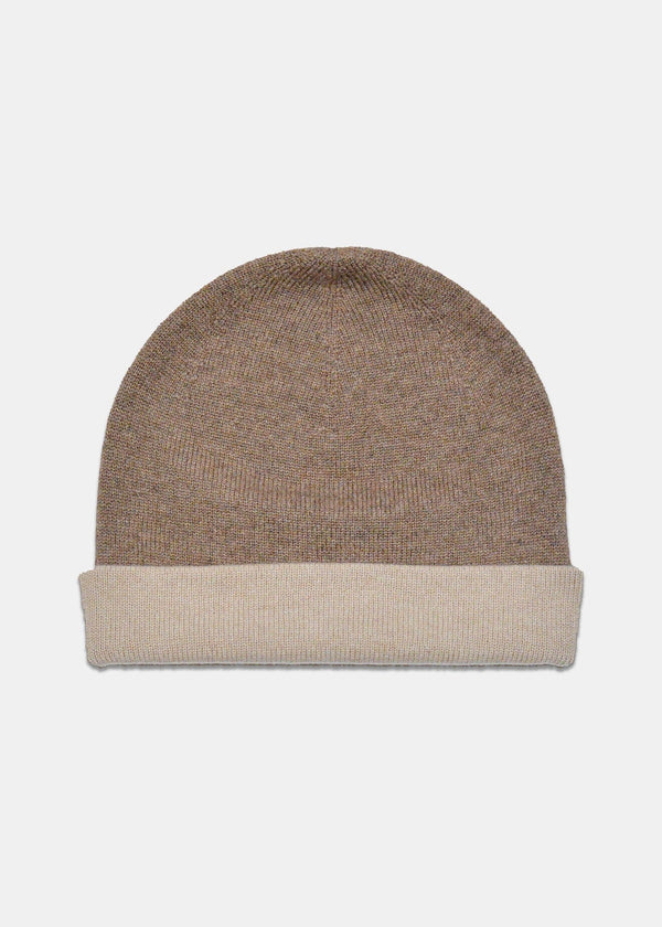 Reversible Cashmere Hat Natural
