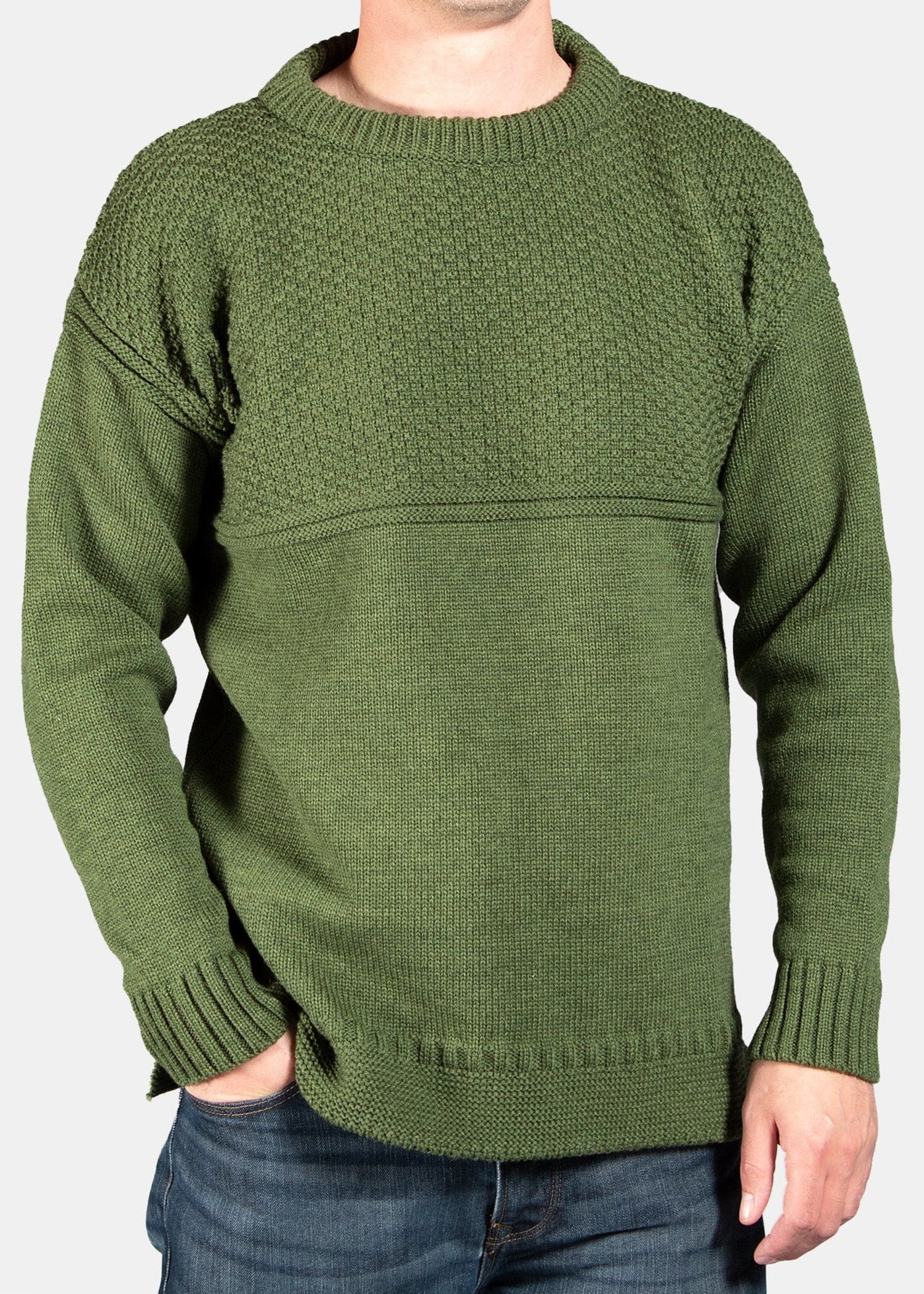 Guernsey Jumper Green – Gloverall