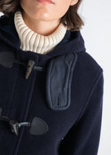 Alison Herringbone Duffle Navy