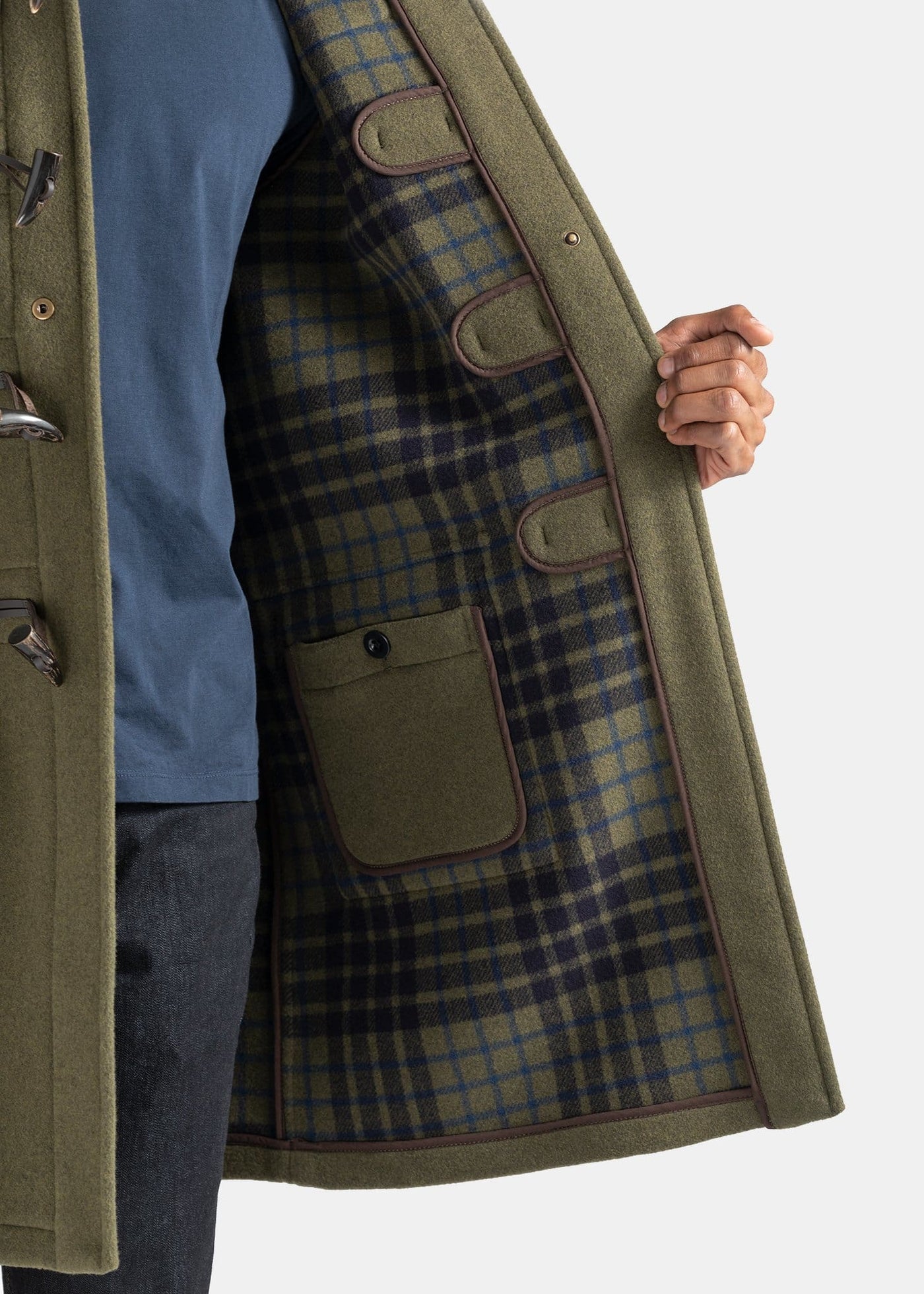 Morris Duffle Coat Loden Check Gloverall