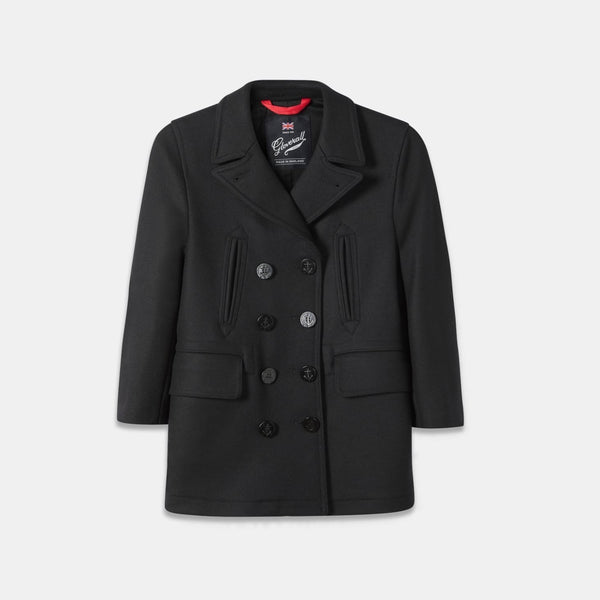 Children s Peacoat Black Proudly Made in England By Gloverall Gloverall